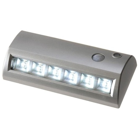 Motion Activated Path Light, AA Battery, 6Lamp, LED Lamp, 42 Lumens Lumens, 7000 K Color Temp